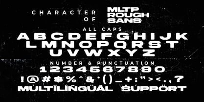 MLTP Rough Sans Font Poster 6