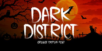 Dark District Font Poster 1