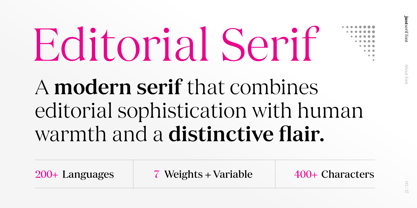 JUST Serif Font Poster 3