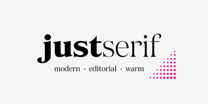 JUST Serif Font Poster 1