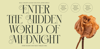 Hidden Midnight Font Poster 1