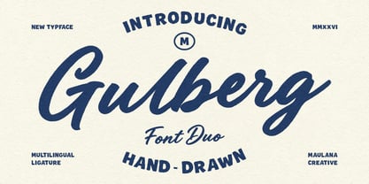 Gulberg Font Poster 1