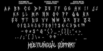 School Silence Display Font Poster 8