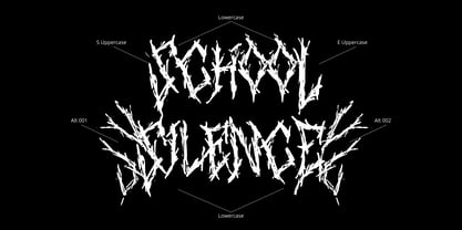 School Silence Display Font Poster 6