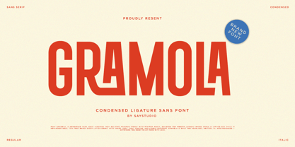 Gramola Font Poster 1