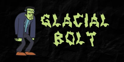 Glacial Bolt Font Poster 1