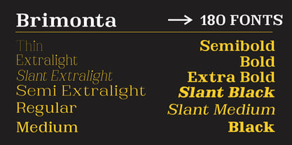 Brimonta Font Poster 3