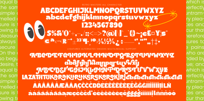 Retro Masters Font Poster 10