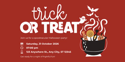 Cutefright Halloween Font Poster 7