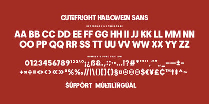 Cutefright Halloween Font Poster 13