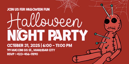 Cutefright Halloween Font Poster 3