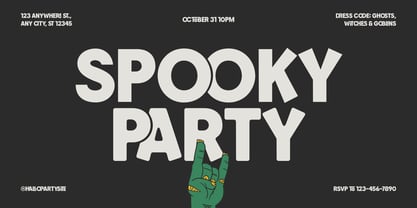 Cutefright Halloween Font Poster 5