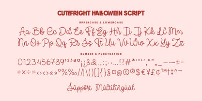 Cutefright Halloween Font Poster 14