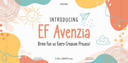 EF Avenzia Font Poster 1
