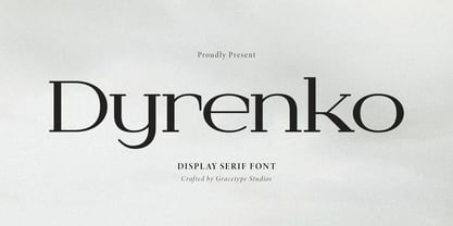 Dyrenko Font Poster 1