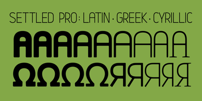Settled Pro Font Poster 5