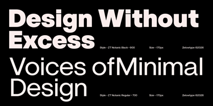 ZT Notanic Font Poster 8