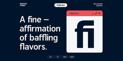 Ralinder Font Poster 3