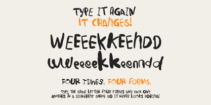 Repeat After Me Font Poster 4