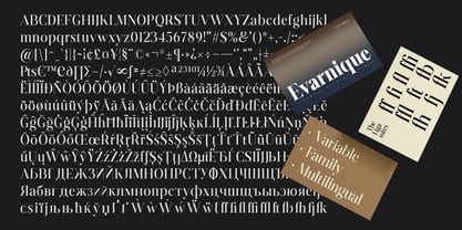 Evarnique Font Poster 15