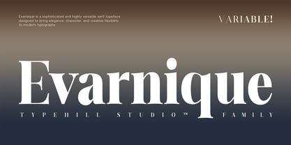Evarnique Font Poster 1