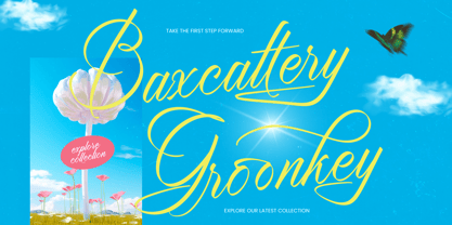 Baxcattery Groonkey Font Poster 1