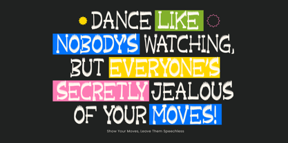Markers Noise Font Poster 9
