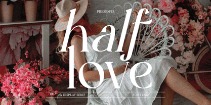 Half Love Font Poster 1