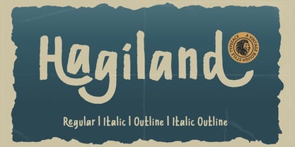 Hagiland Font Poster 1