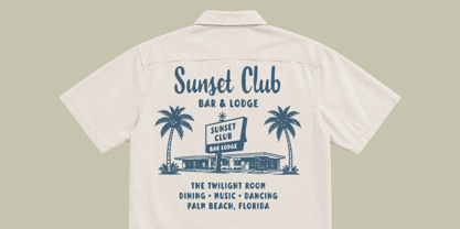 Florida Palms Font Poster 9