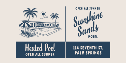 Florida Palms Font Poster 2