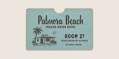 Florida Palms Font Poster 8