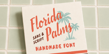 Florida Palms Font Poster 1