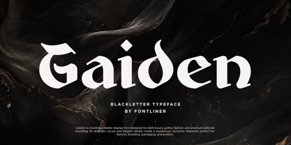 Gaiden Font Poster 1