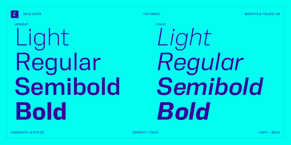 Neue Alter Font Poster 4