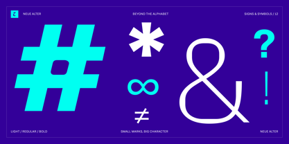 Neue Alter Font Poster 12