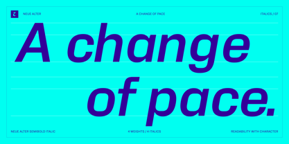 Neue Alter Font Poster 7