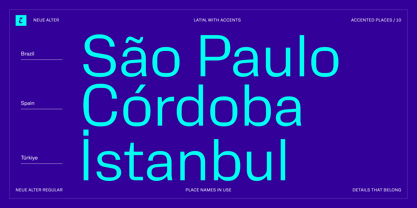 Neue Alter Font Poster 10