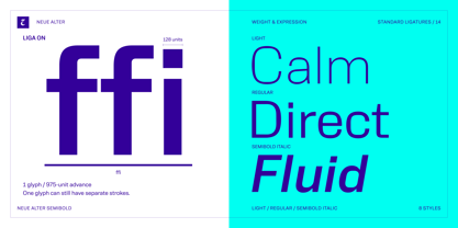Neue Alter Font Poster 14