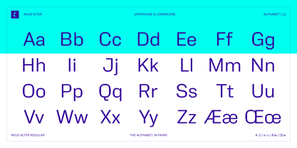 Neue Alter Font Poster 11