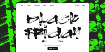 Drift Brush Font Poster 5