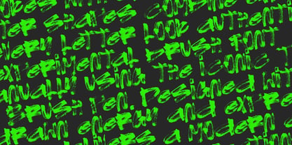 Drift Brush Font Poster 11