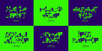 Drift Brush Font Poster 2