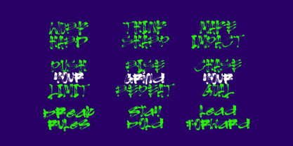 Drift Brush Font Poster 9