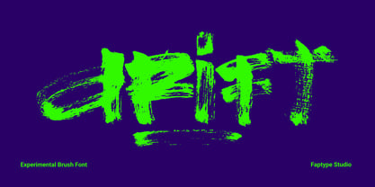 Drift Brush Font Poster 1