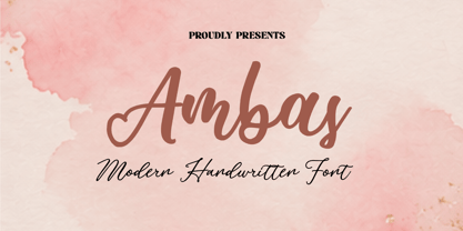 Ambas Font Poster 1