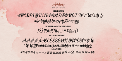 Ambas Font Poster 2