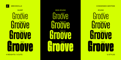 Brecksville Font Poster 4