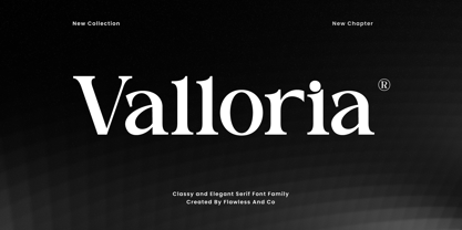 Valloria Font Poster 1