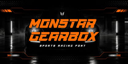 Monstar Gearbox Font Poster 1